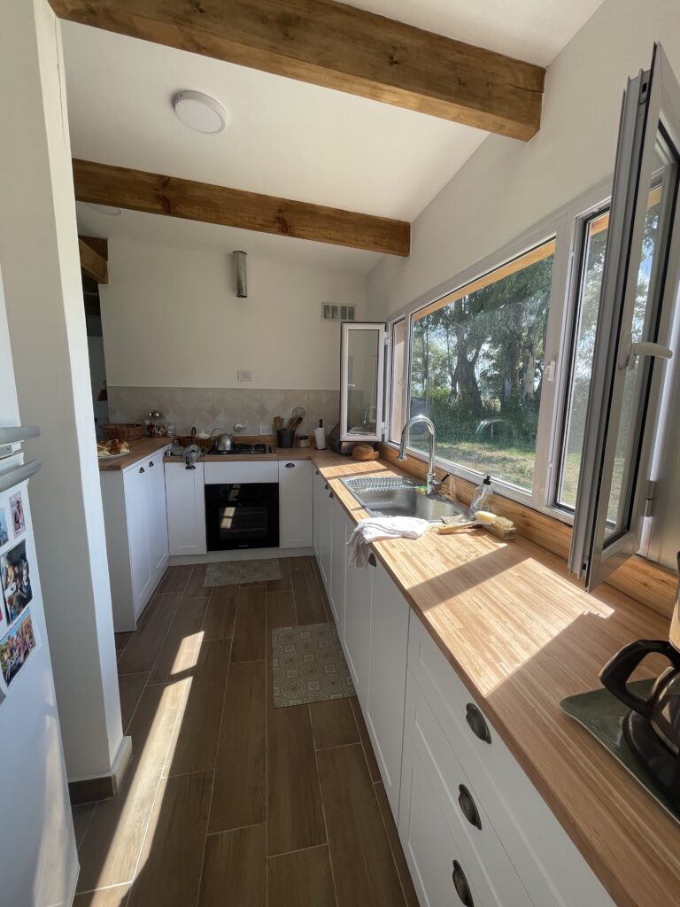 cocina casa en woodframe