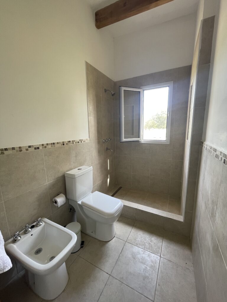 baño casa construida en woodframe