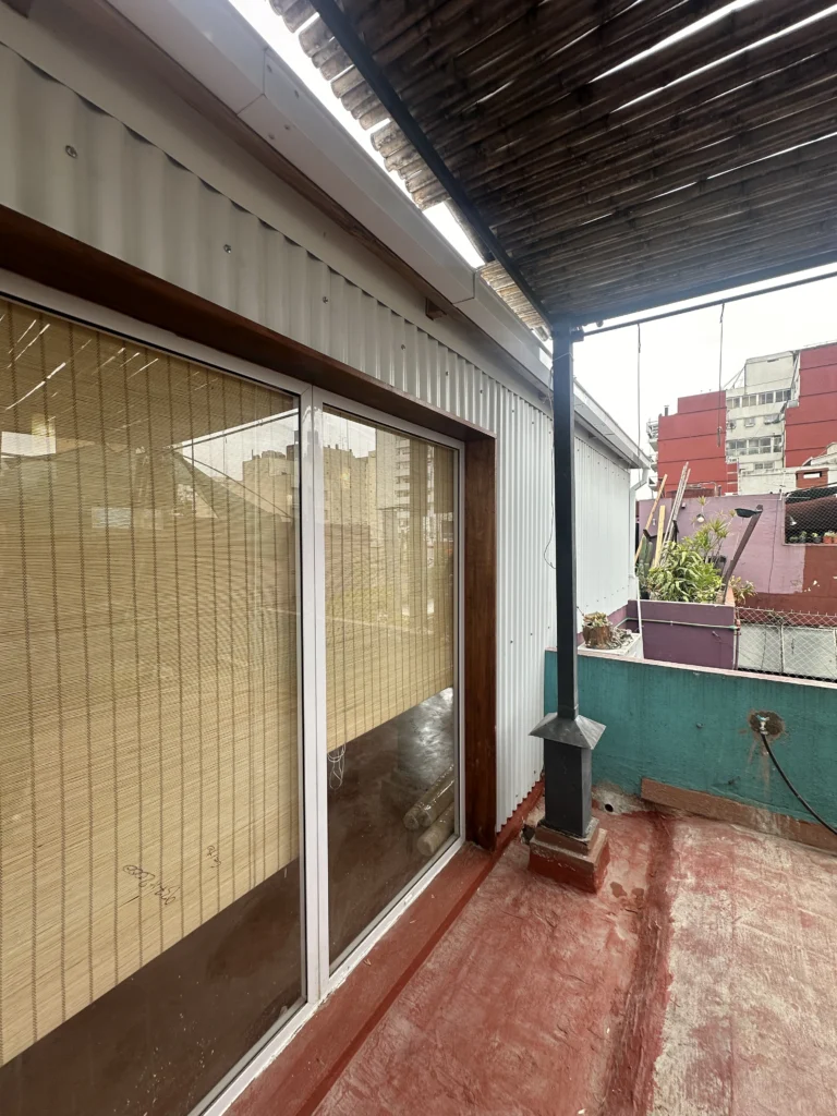 ampliacion habitacion en terraza exterior chapa blanca